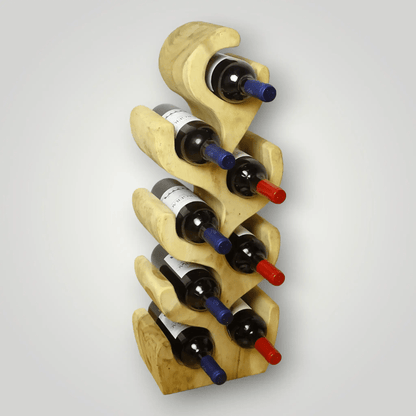 Suar houten wijnrekken 2+1 Gratis - Larix - Meubelen.be