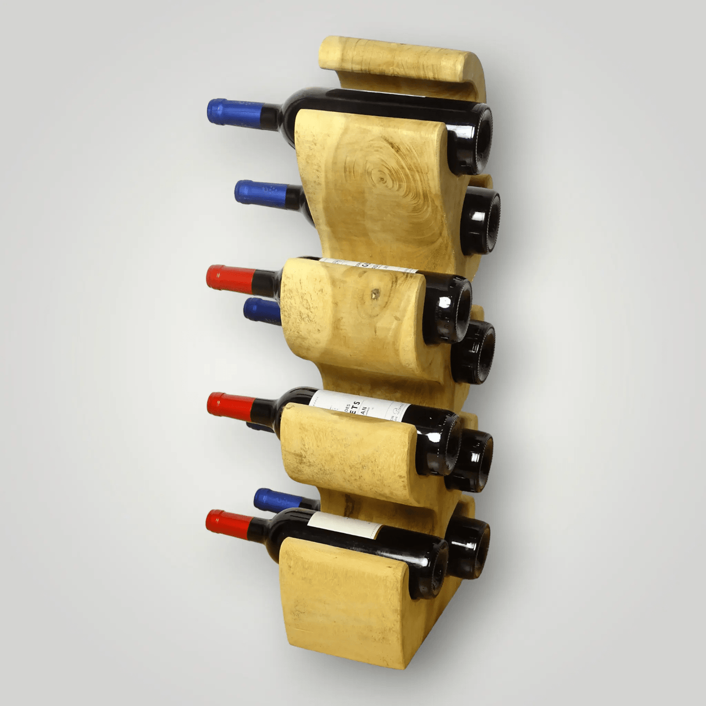 Suar houten wijnrekken 2+1 Gratis - Larix - Meubelen.be