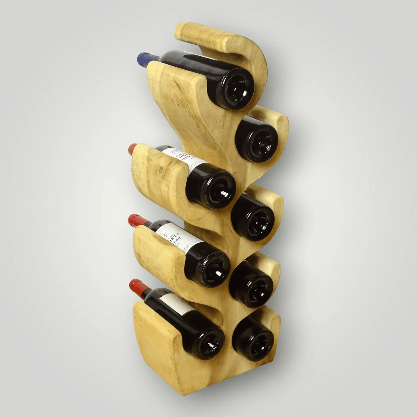 Suar houten wijnrekken 2+1 Gratis - Larix - Meubelen.be