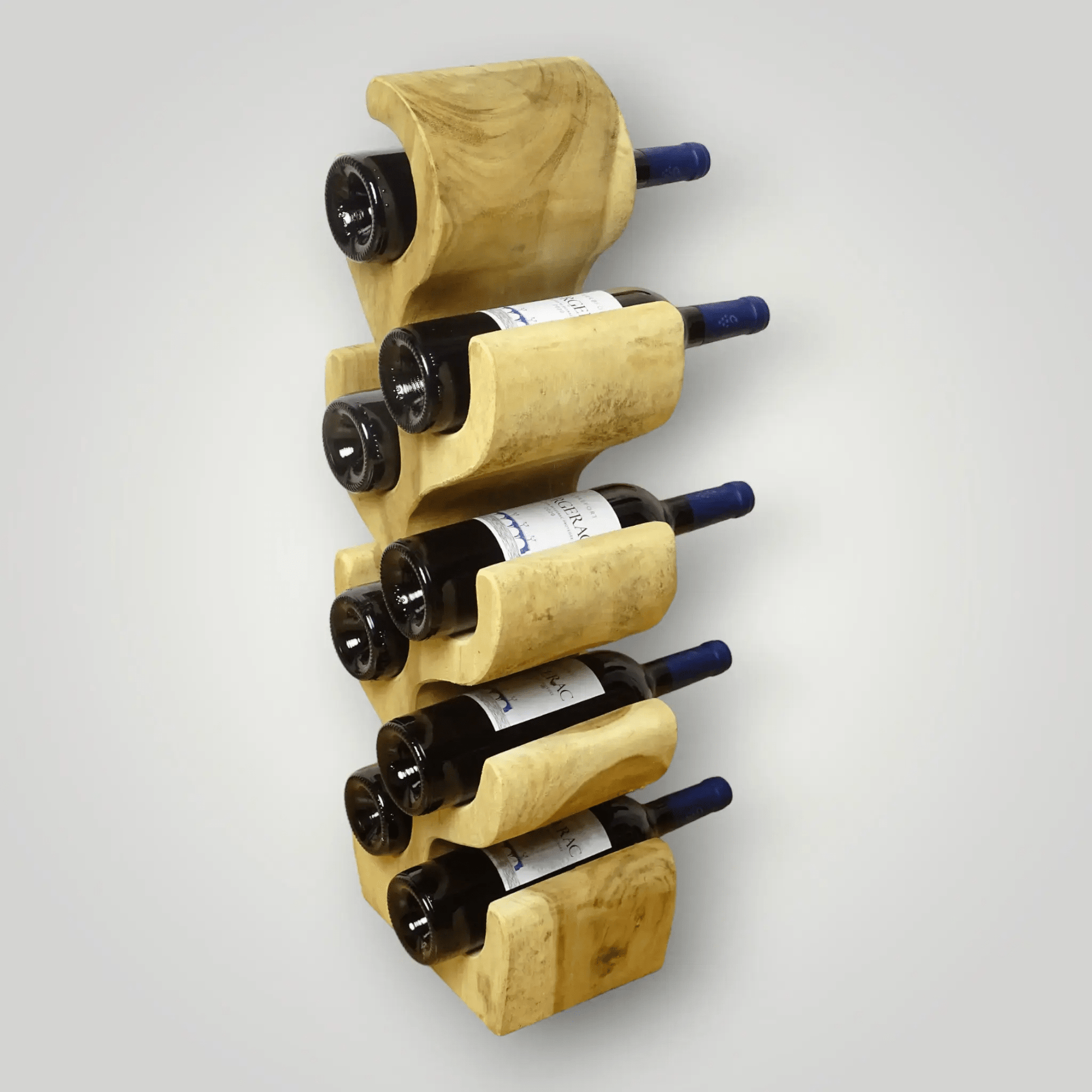 Suar houten wijnrekken 2+1 Gratis - Larix - Meubelen.be