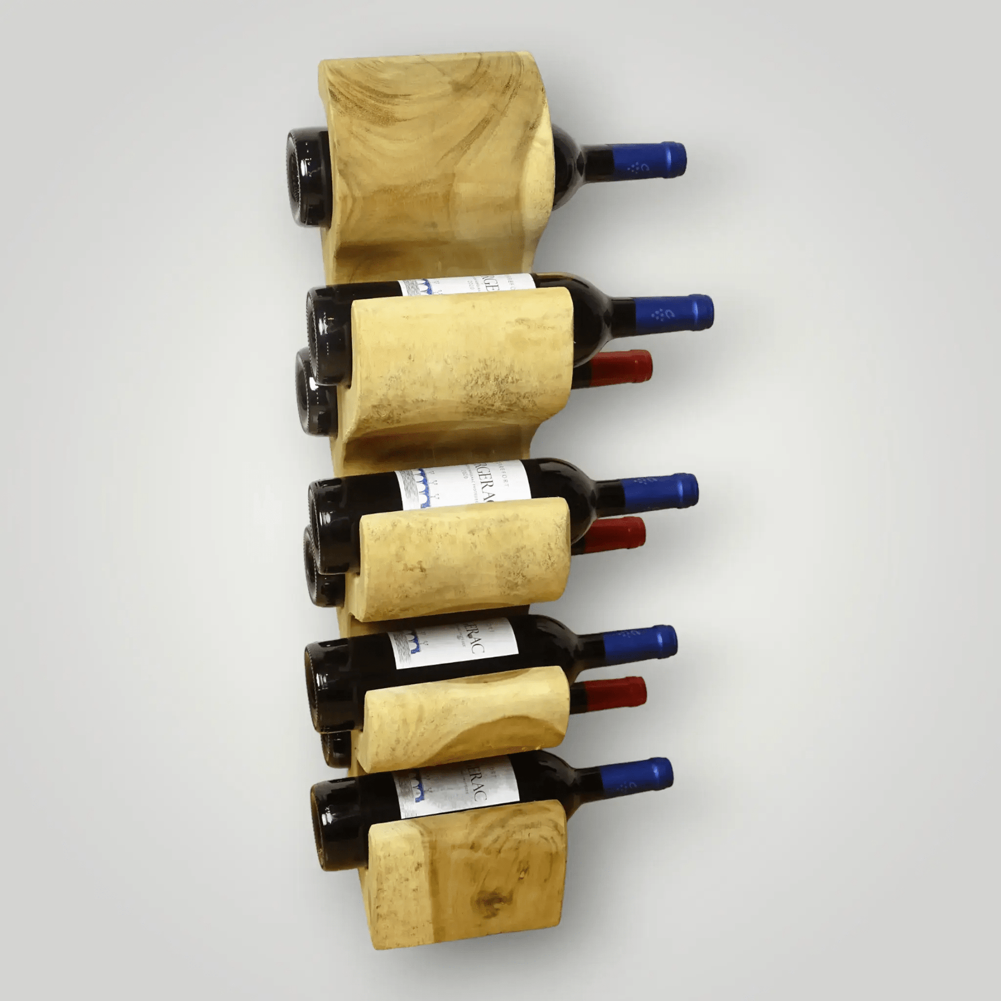 Suar houten wijnrekken 2+1 Gratis - Larix - Meubelen.be