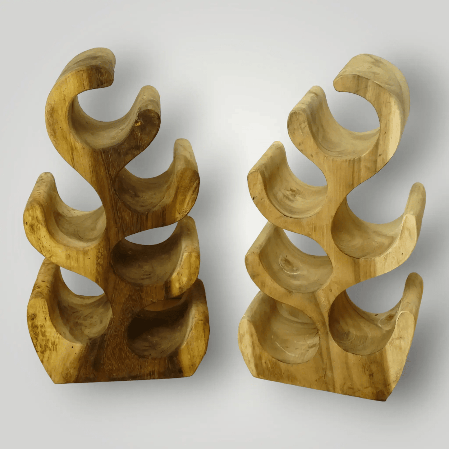 Suar houten wijnrekken 2+1 Gratis - Larix - Meubelen.be