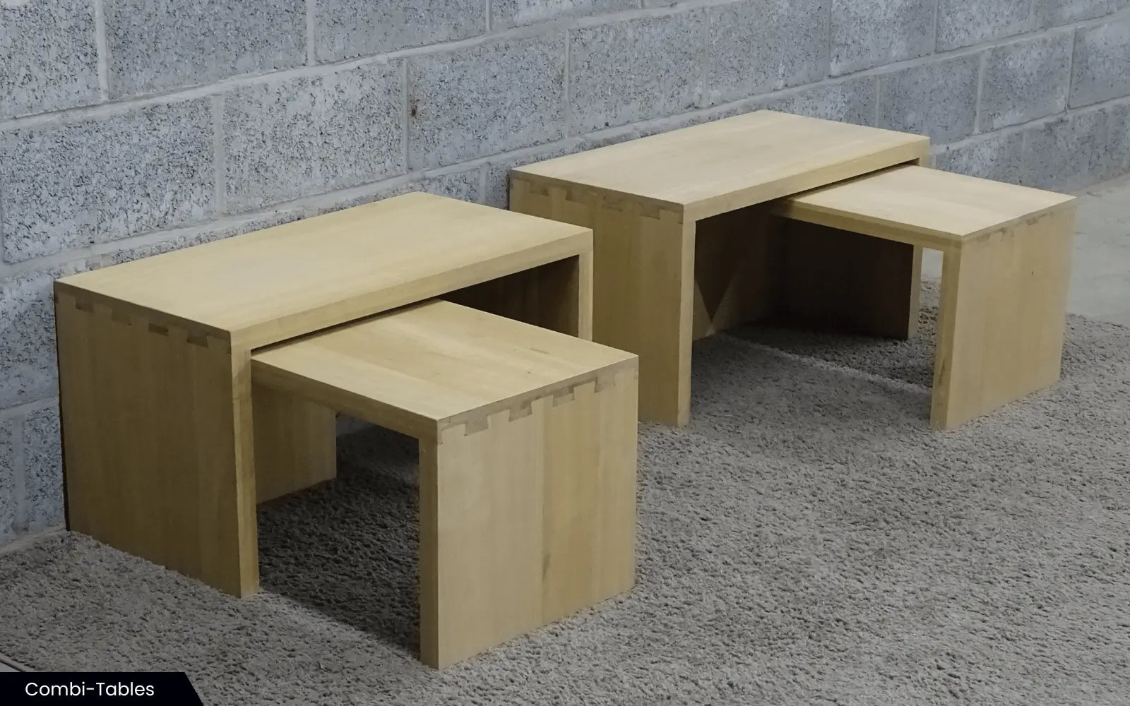 Landelijke old - look salontafel(s) op maat - Larix - Meubelen.be