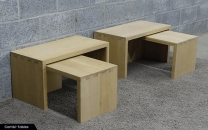 Landelijke old - look salontafel(s) op maat - Larix - Meubelen.be